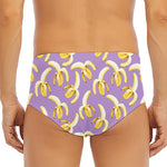 Watercolor Banana Pattern Print Men's Triangle Swim Briefs