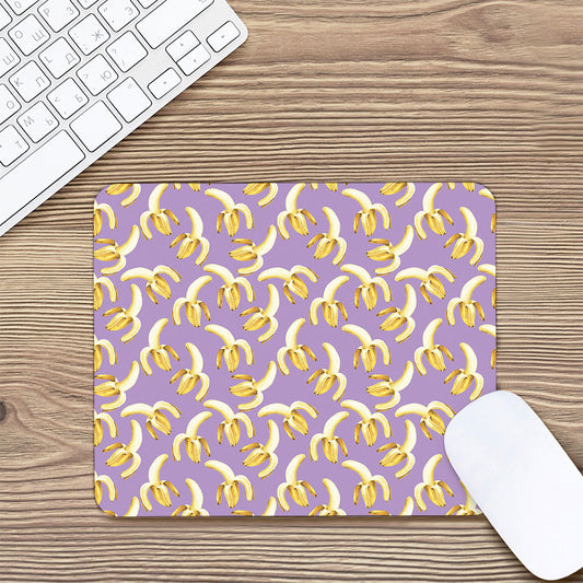Watercolor Banana Pattern Print Mouse Pad