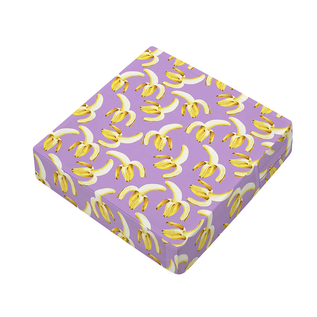 Watercolor Banana Pattern Print Outdoor Seat Cushion Cover