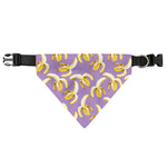 Watercolor Banana Pattern Print Over The Collar Dog Bandana