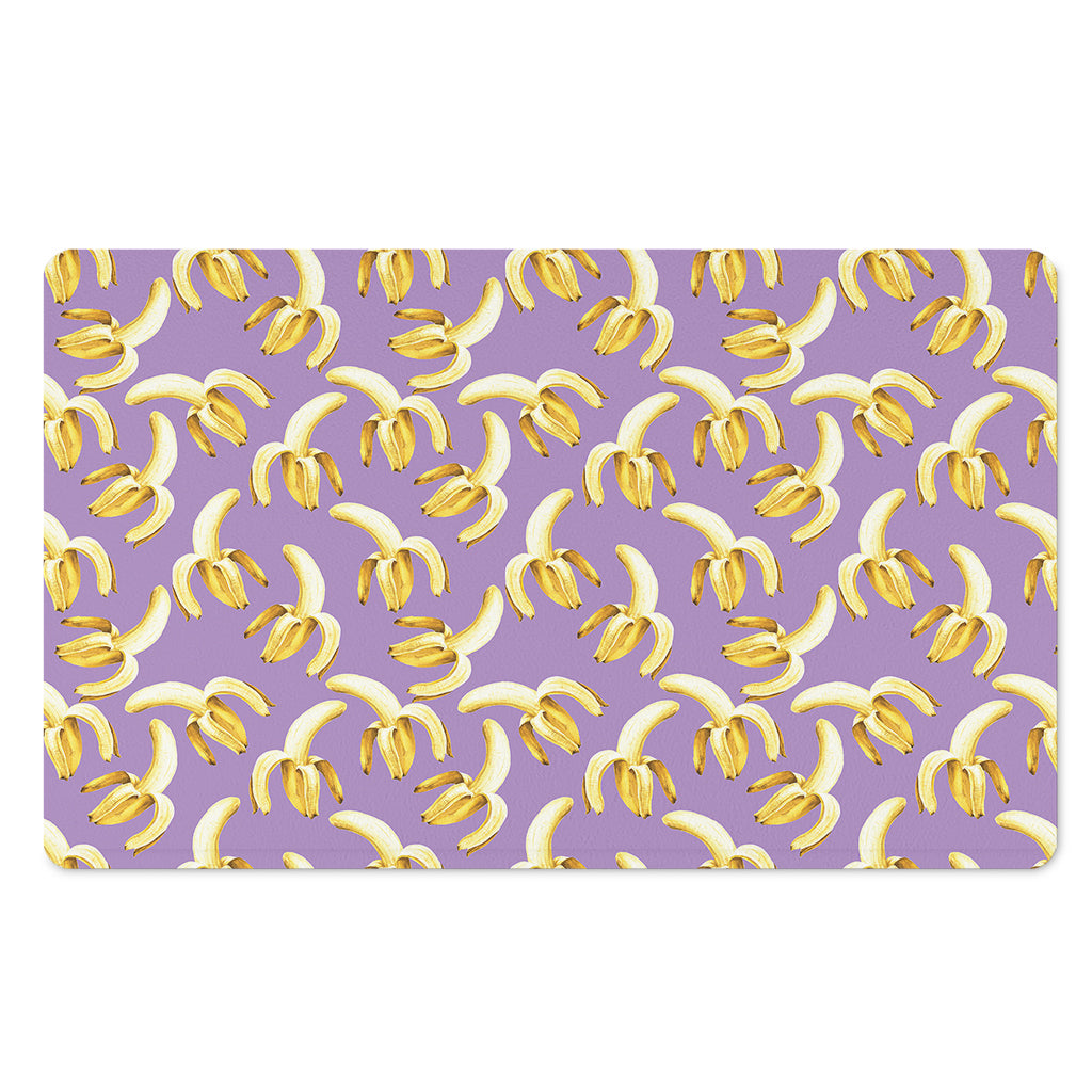 Watercolor Banana Pattern Print Polyester Doormat