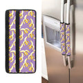 Watercolor Banana Pattern Print Refrigerator Handle Covers