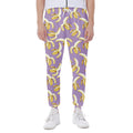 Watercolor Banana Pattern Print Joggers