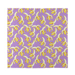 Watercolor Banana Pattern Print Silk Bandana