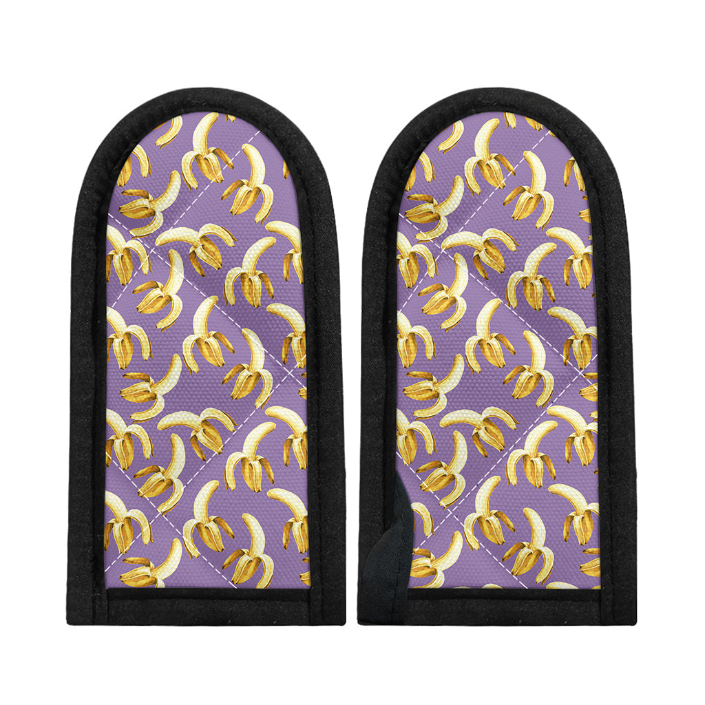 Watercolor Banana Pattern Print Skillet Handle Cover