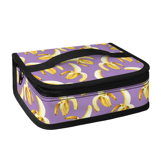 Watercolor Banana Pattern Print Small Lunch Bag
