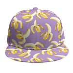 Watercolor Banana Pattern Print Snapback Cap