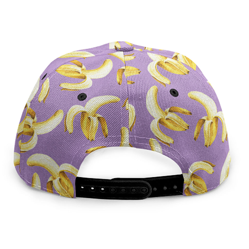 Watercolor Banana Pattern Print Snapback Cap