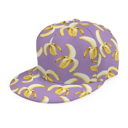 Watercolor Banana Pattern Print Snapback Cap