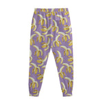 Watercolor Banana Pattern Print Sweatpants