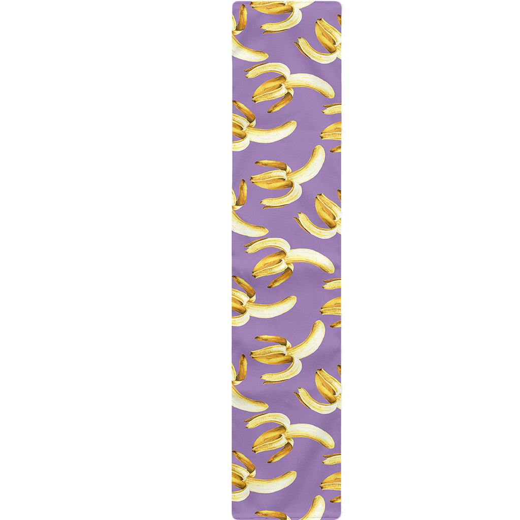 Watercolor Banana Pattern Print Table Runner