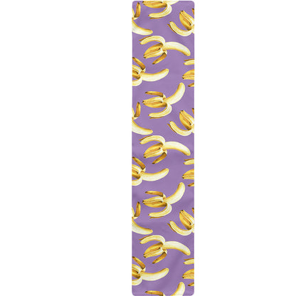 Watercolor Banana Pattern Print Table Runner