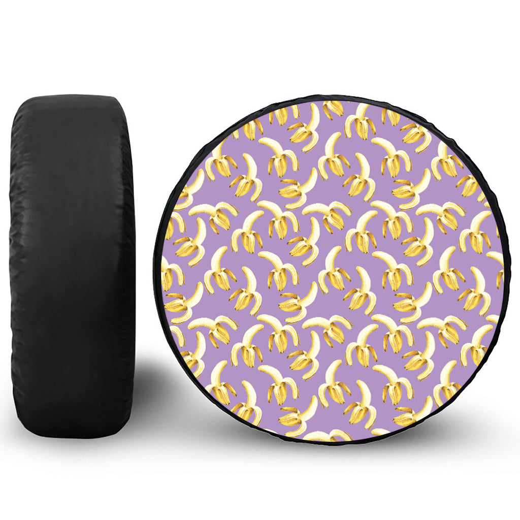 Watercolor Banana Pattern Print Tire Cover