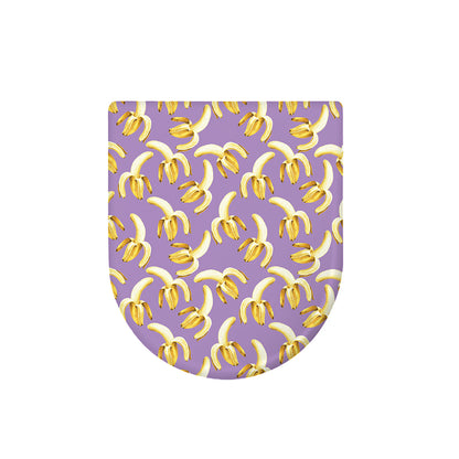 Watercolor Banana Pattern Print Toilet Lid Cover