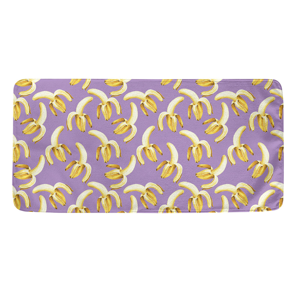 Watercolor Banana Pattern Print Towel