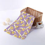 Watercolor Banana Pattern Print Towel