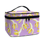 Watercolor Banana Pattern Print Travel Makeup Bag