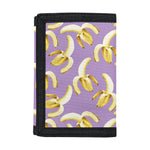 Watercolor Banana Pattern Print Trifold Wallet