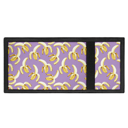 Watercolor Banana Pattern Print Trifold Wallet