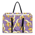 Watercolor Banana Pattern Print Utility Tote Bag