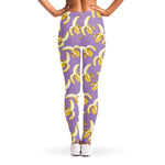 Watercolor Banana Pattern Print Women's Leggings