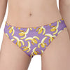 Watercolor Banana Pattern Print Women's Panties