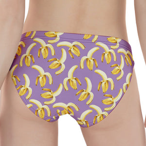 Watercolor Banana Pattern Print Women's Panties