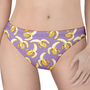 Watercolor Banana Pattern Print Women's Thong