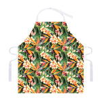 Watercolor Bird Of Paradise Print Adjustable Apron