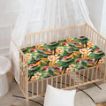 Watercolor Bird Of Paradise Print Baby Crib Sheet