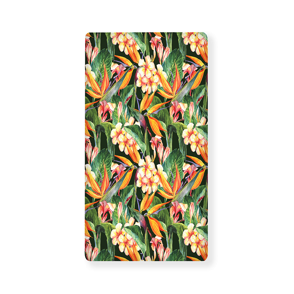 Watercolor Bird Of Paradise Print Baby Crib Sheet