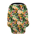 Watercolor Bird Of Paradise Print Baby Seat Cover