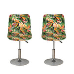Watercolor Bird Of Paradise Print Bar Stool Covers