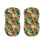 Watercolor Bird Of Paradise Print Bar Stool Covers