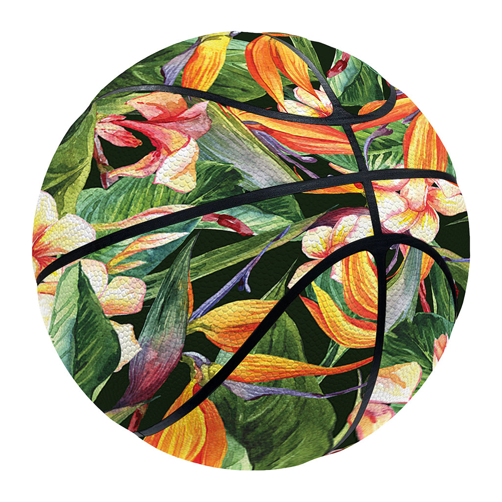 Watercolor Bird Of Paradise Print Basketball