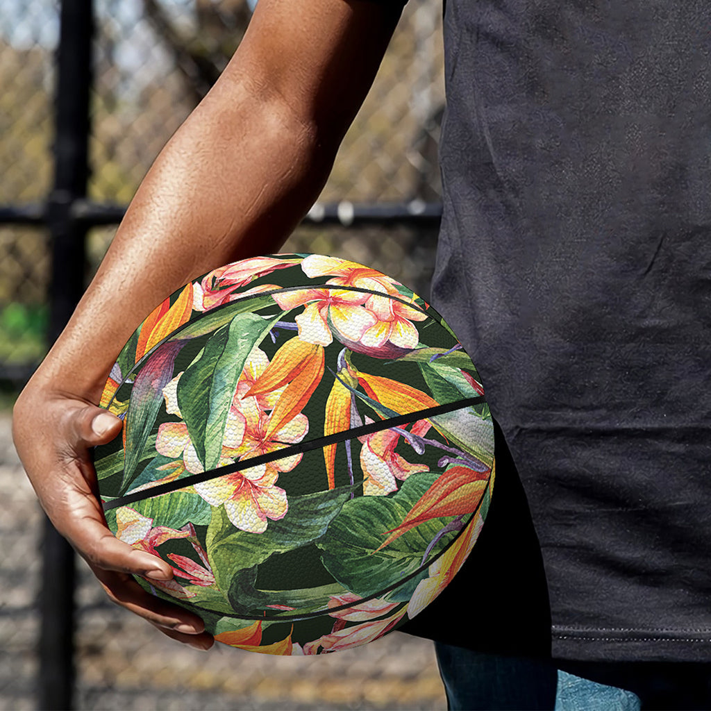 Watercolor Bird Of Paradise Print Basketball