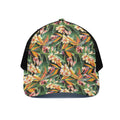 Watercolor Bird Of Paradise Print Black Mesh Trucker Hat