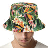 Watercolor Bird Of Paradise Print Bucket Hat