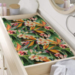 Watercolor Bird Of Paradise Print Changing Pad Cover