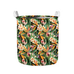 Watercolor Bird Of Paradise Print Collapsible Laundry Basket