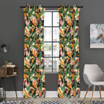 Watercolor Bird Of Paradise Print Curtain