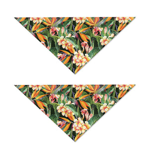 Watercolor Bird Of Paradise Print Dog Bandana