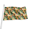 Watercolor Bird Of Paradise Print Flag