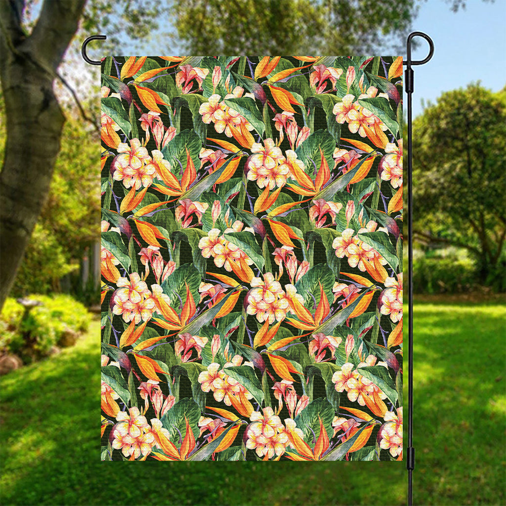 Watercolor Bird Of Paradise Print Garden Flag