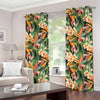 Watercolor Bird Of Paradise Print Grommet Curtains