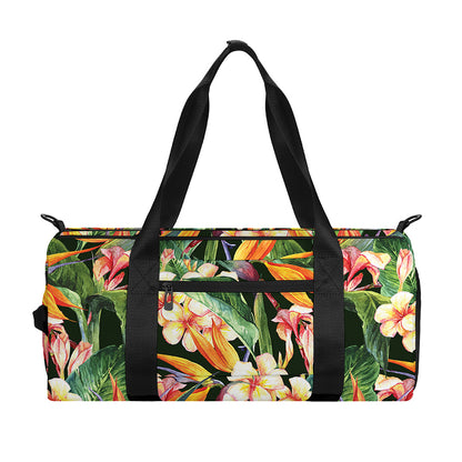 Watercolor Bird Of Paradise Print Gym Bag