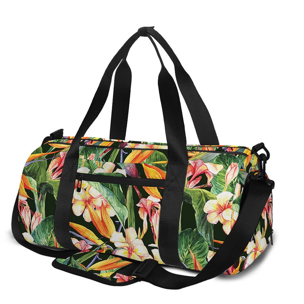 Watercolor Bird Of Paradise Print Gym Bag
