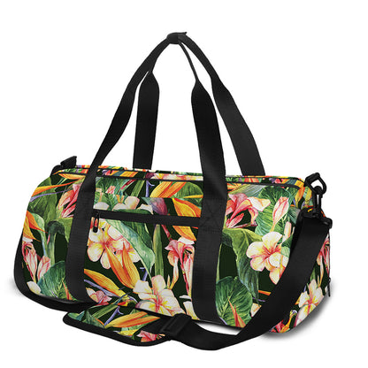 Watercolor Bird Of Paradise Print Gym Bag