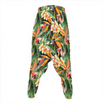 Watercolor Bird Of Paradise Print Hammer Pants