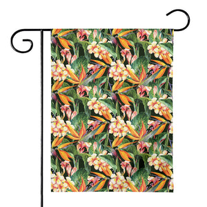 Watercolor Bird Of Paradise Print House Flag